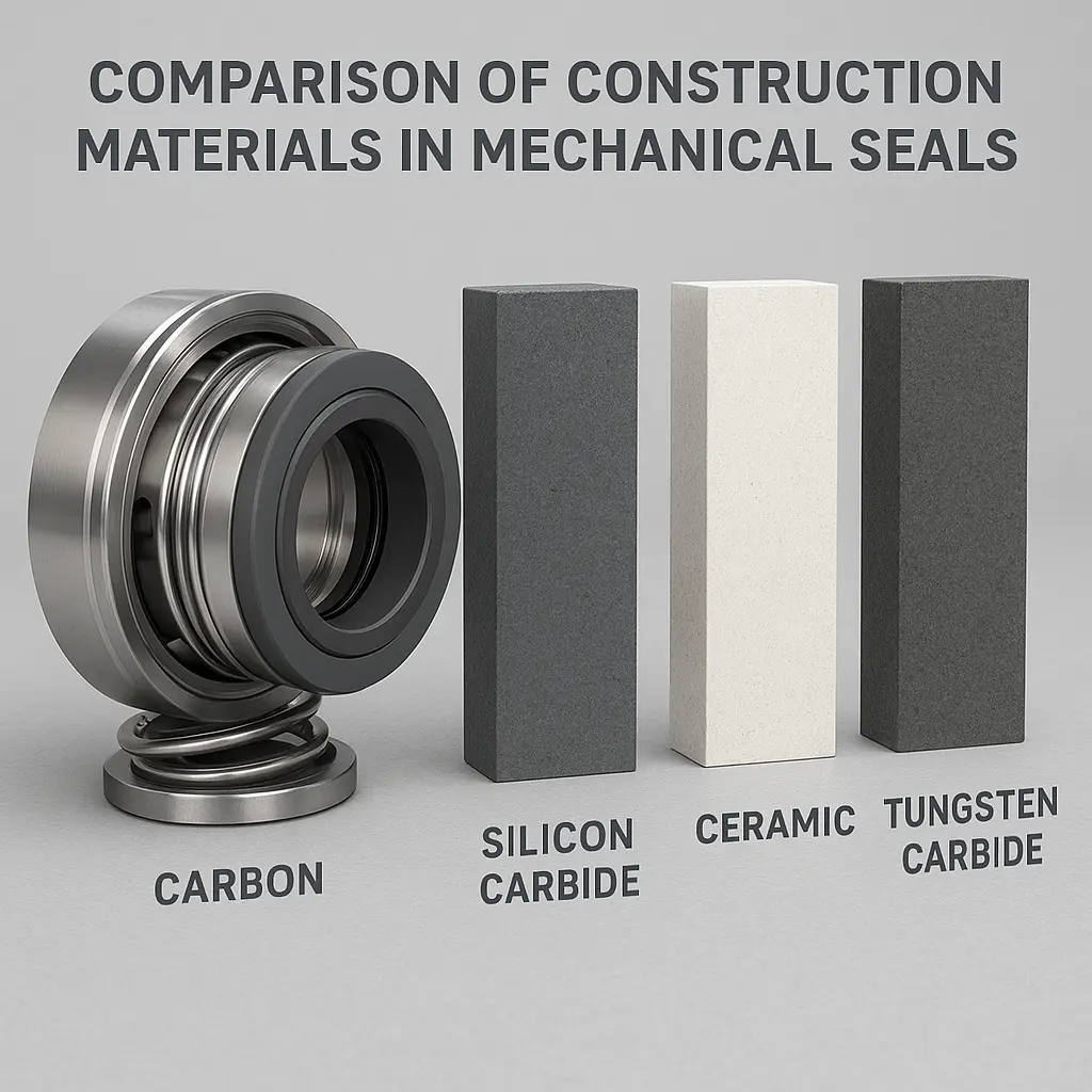 مکانیکال سیل کارتریجی استیل سیلیکون تنگستن کارباید برند پمپ