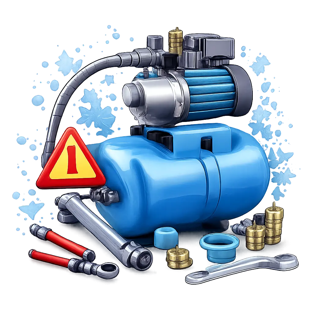 پمپ یک سره کار میکند و خاموش نمیشه